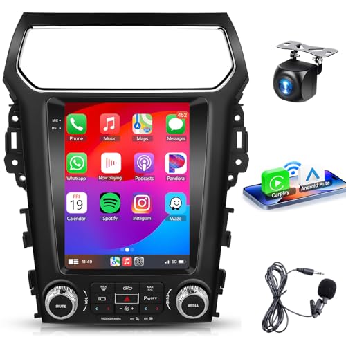 METEESER 【4+64G】Car Stereo For Ford Explorer Radio 2011-2019 Upgrade Android Stereo Wireless Carplay Android Auto,9.7" Touchscreen Car Radio GPS,WiFi,32EQ DSP,Bluetooth 5.1,SWC,Backup Camera for Explorer Radio - Image 1