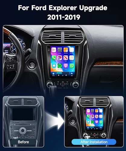 METEESER 【4+64G】Car Stereo For Ford Explorer Radio 2011-2019 Upgrade Android Stereo Wireless Carplay Android Auto,9.7" Touchscreen Car Radio GPS,WiFi,32EQ DSP,Bluetooth 5.1,SWC,Backup Camera for Explorer Radio - Image 2