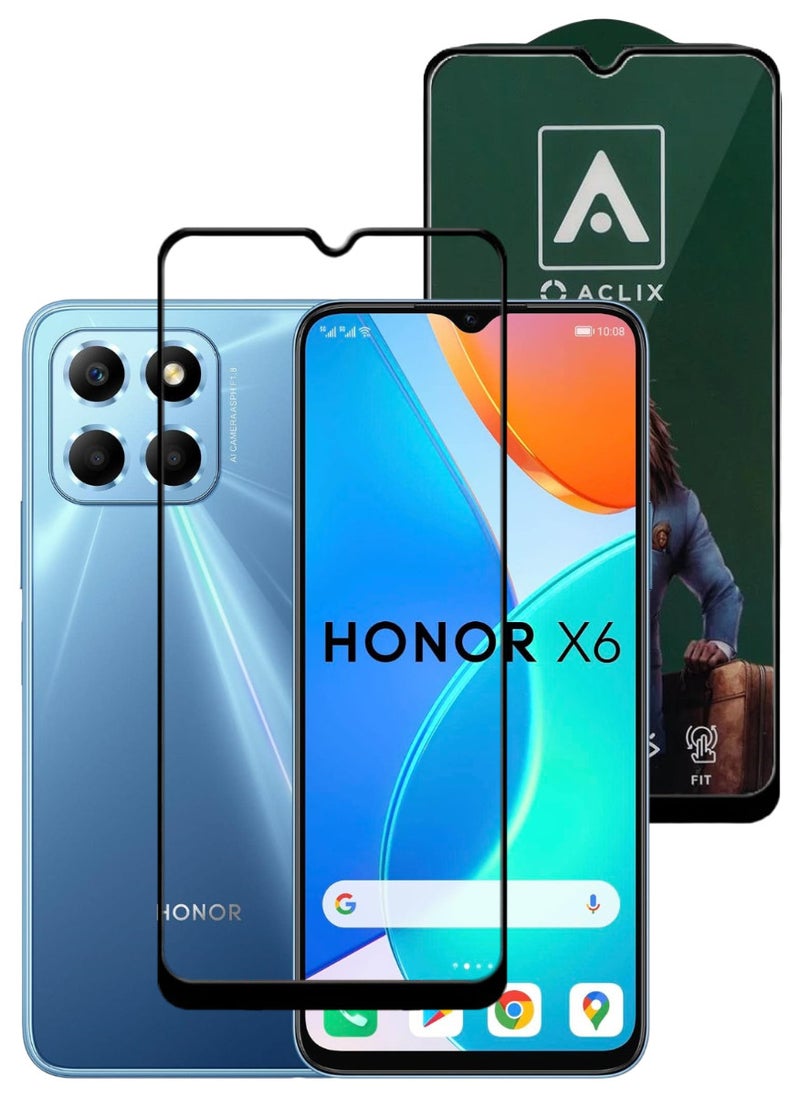 ACLIX Antistatic ESD Dustproof Premium Quality High Definition Tempered Glass Screen Protector Designed For Honor X6 - Image 1