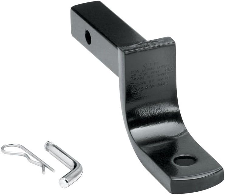 3593 Class I Trailer Hitch Ball Mount Drawbar, Fits 1-1/4 Inch Square Receiver, 2.75 Inch Rise, 2,000 lbs. Capacity, Black