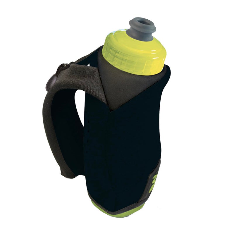 Amphipod Hydraform Ergo-Lite Handheld Water Bottle, BPA-Free Minimalist Insulated Hydration for Ultra-Running & Walking - Black/Green -10.5 oz - Image 4