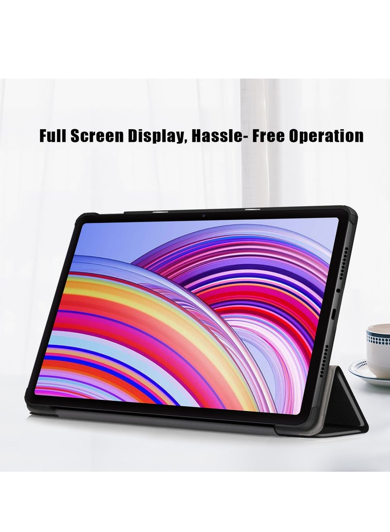 Case For Xiaomi Redmi Pad SE Pro 12.1 Multi-Viewing Angles All New PU Leather Smart Cover with Auto Sleep Wake Feature Slim Flip Shell Case for Redmi SE Pro 12.1 (Black)  - Image 5