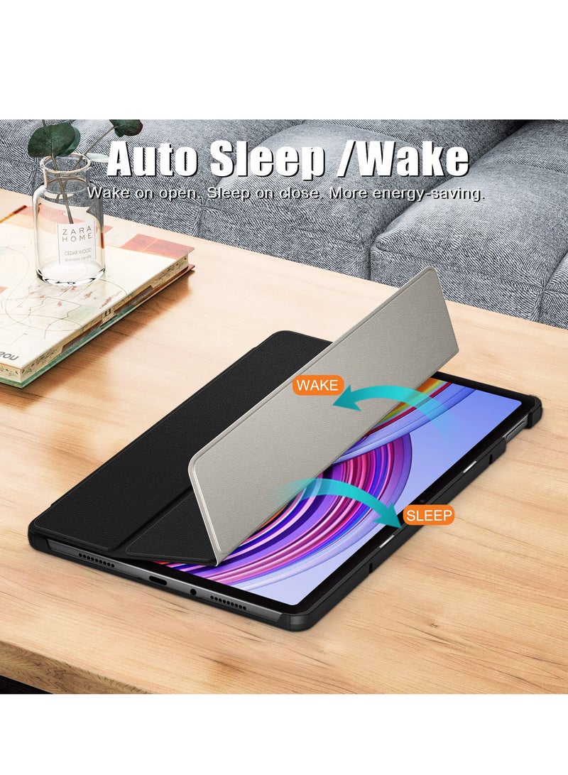 Case For Xiaomi Redmi Pad SE Pro 12.1 Multi-Viewing Angles All New PU Leather Smart Cover with Auto Sleep Wake Feature Slim Flip Shell Case for Redmi SE Pro 12.1 (Black)  - Image 4