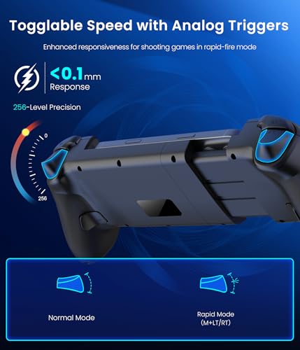 Mocagen Swicth Controllers for Nintendo Switch 2/1/Oled/iPhone/Android Handheld Gaming with Hall Effect Joysticks & Triggers, RGB Light, Programmable, Turbo, Mac Game - Image 2