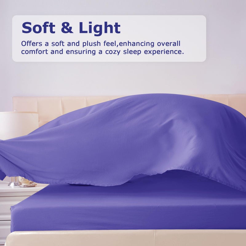 Homilay Twin Size Bed Sheet Set - 3 Piece Soft Microfiber Sheets with Deep Pockets  Cooling Technology  and Wrinkle-Free Pillowcase. Hotel-Quality  Durable Bedding  Very Peri - Image 2