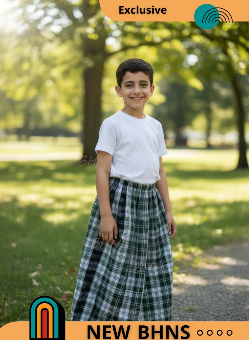 بهنس فوطة ولادي وزرة مطاط  للاولاد وزرة صيفي مريحة جدا وباردة لاطفال وزار ولادي معوز صارون فوطة اولاد صاروم اسباعية ولادية مناسب للمنزل والنوم واوقات الصلاة