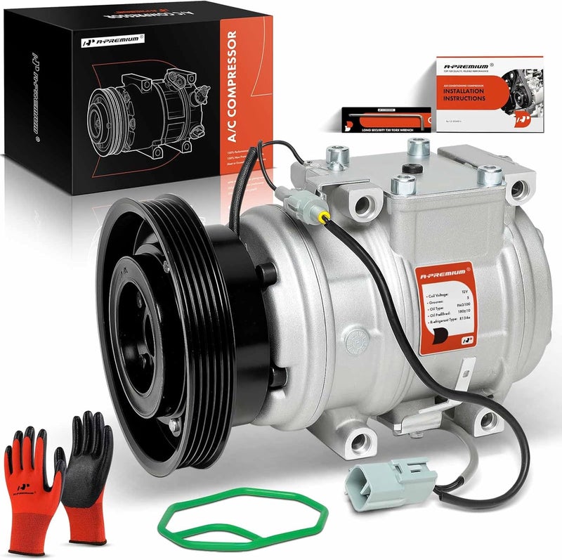 A-Premium A/C Compressor with Clutch for Toyota Camry, Celica, and Solara - Image 1
