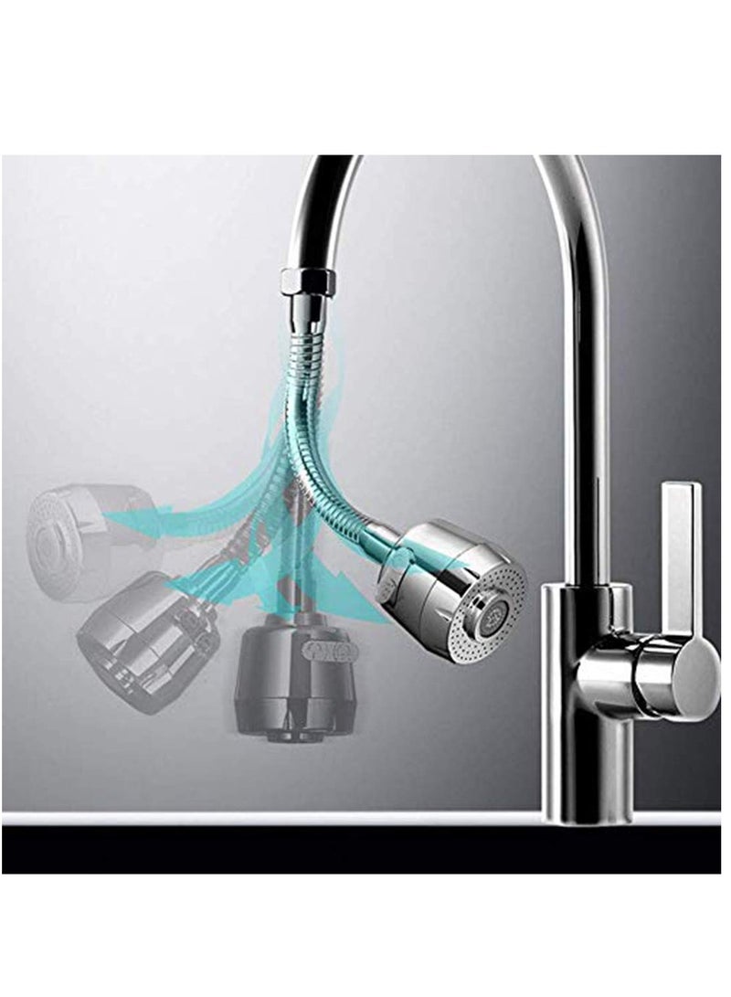 SYOSI 360 Rotating Faucet Sprayer, Kitchen Faucet Accessories Booster Shower Household Faucet Water Splash Filter Kitchen Sink Filter Water Saver Nozzle - Image 5