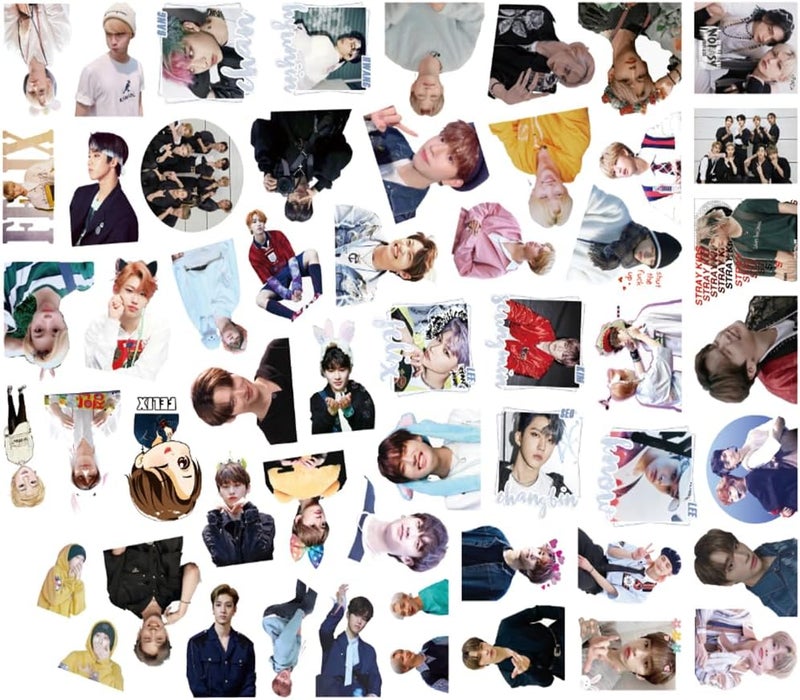 Hymik Gift Set Suitable for Birthday Concerts，Including 55 pcs Photocards, 50 pcs Stickers, 8 pcs Pins, Lanyard, Phone Ring Holder, Keychain, Button Pins and Drawstring Bag - Image 3