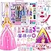 TQRAZ 164 Pcs Doll Closet with 115 Inch Doll Clothes and Accessories Set Camping Set Princess Dresses Camping Tent Beach Swim Accessories Set Diving Suit Dress Up Toys for Girls Gift - Image 2