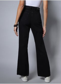 HIGH STAR Non-Stretch Flare Fit High Distress Jeans for Women  - Image 5