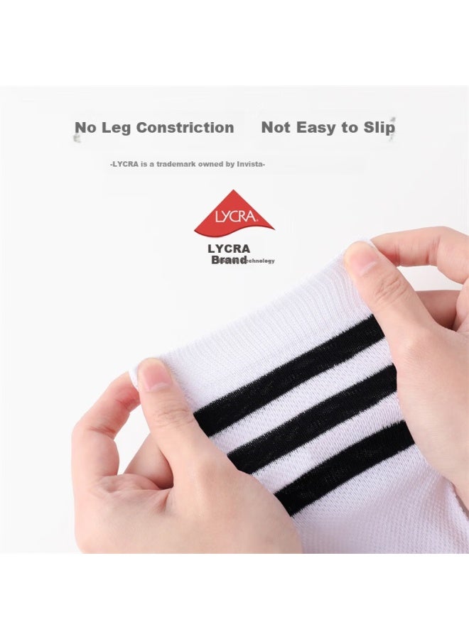 Bambi Children's Soccer Socks, Summer Thin Mesh, Student Sports Over-knee Long Cotton Socks, B0531, Size M - Image 3