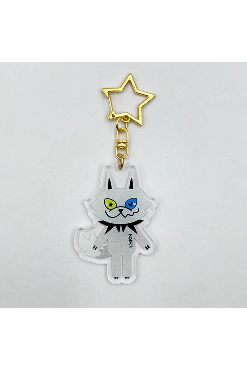 WHITE GMMTV Lykyou LYKN Cosplay Keychain Acrylic Cute Cartoon Key Chain Bag Pendant Alloy Star Keyri