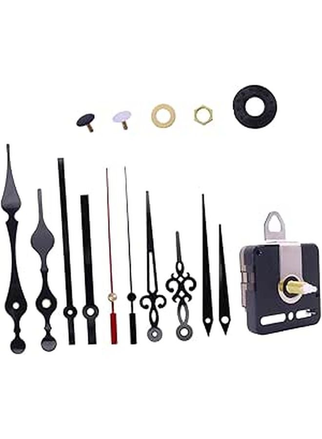 مجموعة حركة الساعة عالية عزم الدوران عمود طويل صامت لآلية ساعة الحائط DIY - Image 1