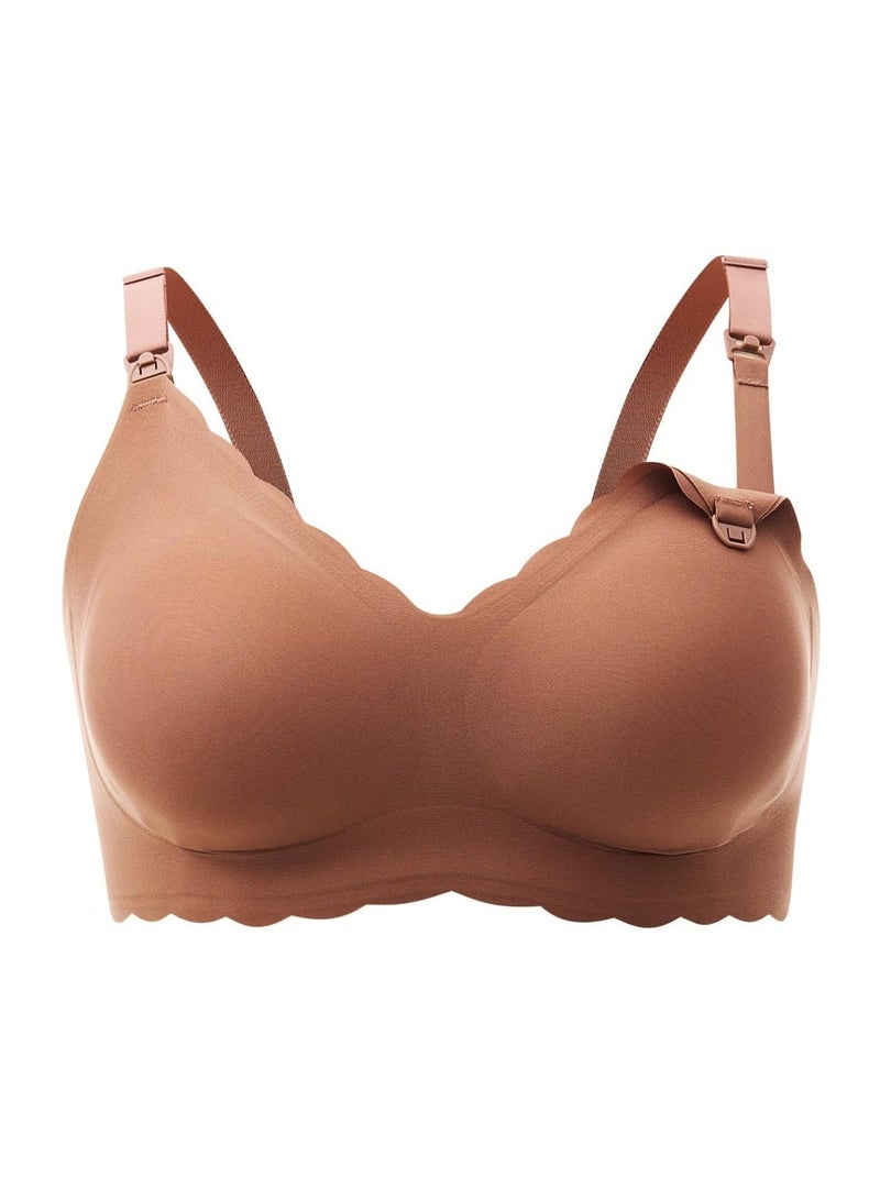 Lupantte Nursing Bras for Breastfeeding Comfort Maternity Bras for Pregnancy Seamless Bralettes with Extra Extender - Image 1