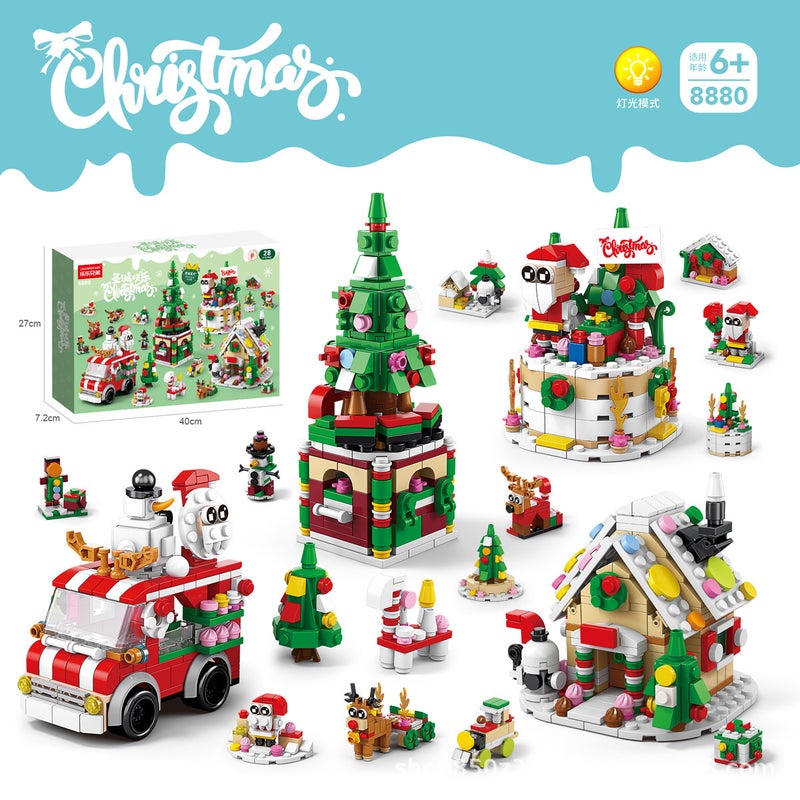 New Lele Brothers Compatible Lego Santa Elk Car Small Particles Children'S Assembled Toy Gift - Image 4