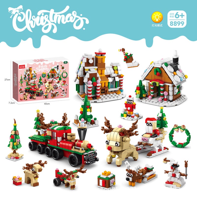 New Lele Brothers Compatible Lego Santa Elk Car Small Particles Children'S Assembled Toy Gift - Image 3