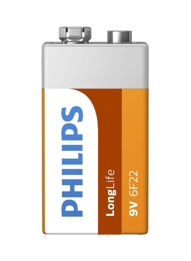 Philips LongLife Zinc Chloride Battery White/Red/Orange - Image 1