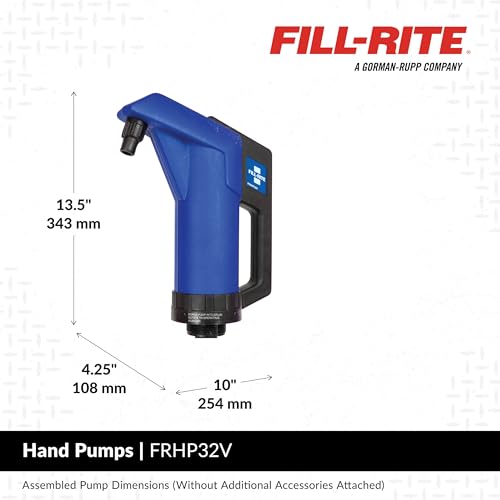 FILL RITE Fill-Rite FRHP32V Hand Operated DEF Transfer Pump - Reduced Foaming - Compatible with DEF, Antifreeze & More - No Power Required - Image 4