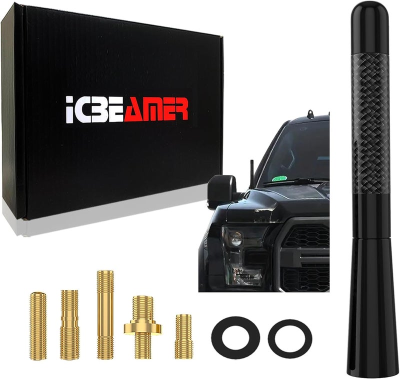 ICBEAMER 3" Carbon Fiber Racing Mini Antenna - Image 1