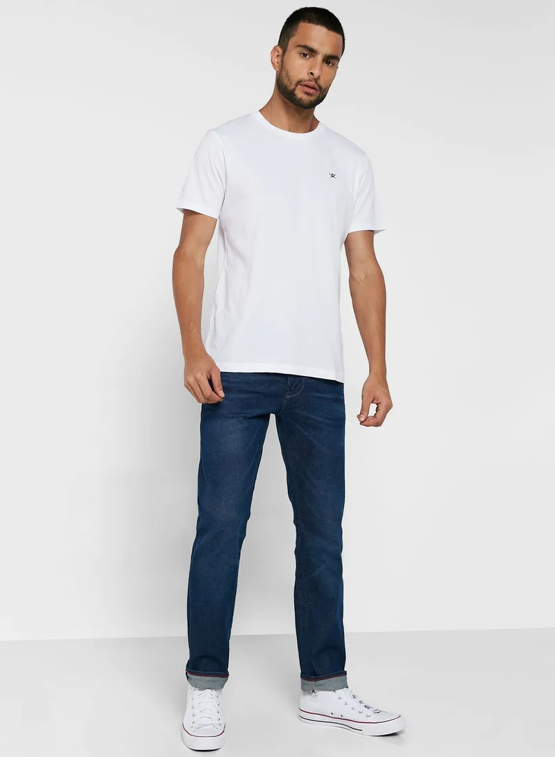 Hackett Logo Crew Neck T-Shirt