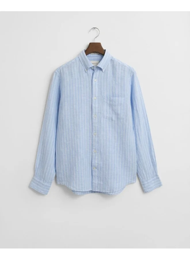 غانت Gant Regular Linen Stripe Shirt