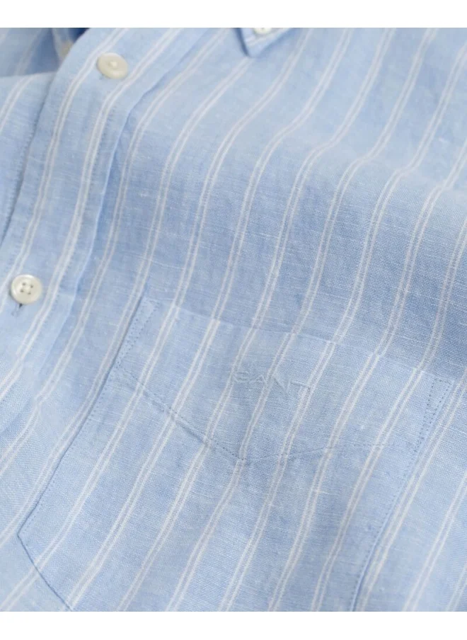 غانت Gant Regular Linen Stripe Shirt