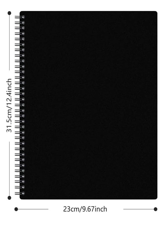 iGolife 2Pcs Portfolio Binder with Plastic Sleeves, 50 Pockets Presentation Book Display 100 Pages File Folder for Artwork, Sheet Music, Document, Diamond Painting - Image 2