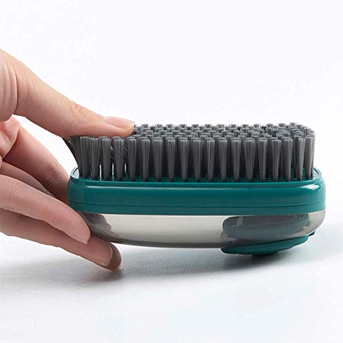 KPNG Scrub Brush, Quality Soft Laundry Clothes Shoes Pot Washing Scrubbing Brush, Automatic Liquid Addition, Easy to Grip Household Cleaning Brushes (Pack of-1, Auto Liquid Green) - Image 5