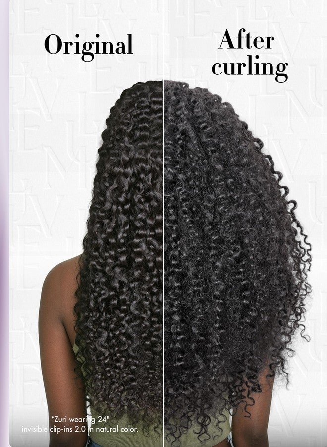 LUVME Invisible Clip in Hair Extensions Messy Curly Real Human Hair, Remy Hair Clip ins for Women, Natural Human Hair, 14 inch 110g 6Pcs, Natural Black - Image 5