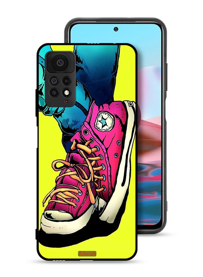 Tolwak Xiaomi Redmi Note 11 Pro 5G Protective Case Cover Canva Shoes Art - Image 1