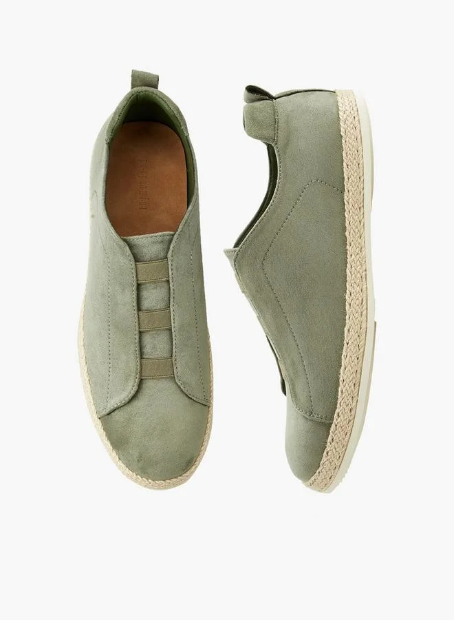 بيبرمنت Men Textured Slip-On Espadrille Loafers