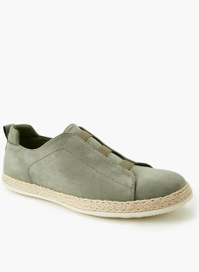 بيبرمنت Men Textured Slip-On Espadrille Loafers