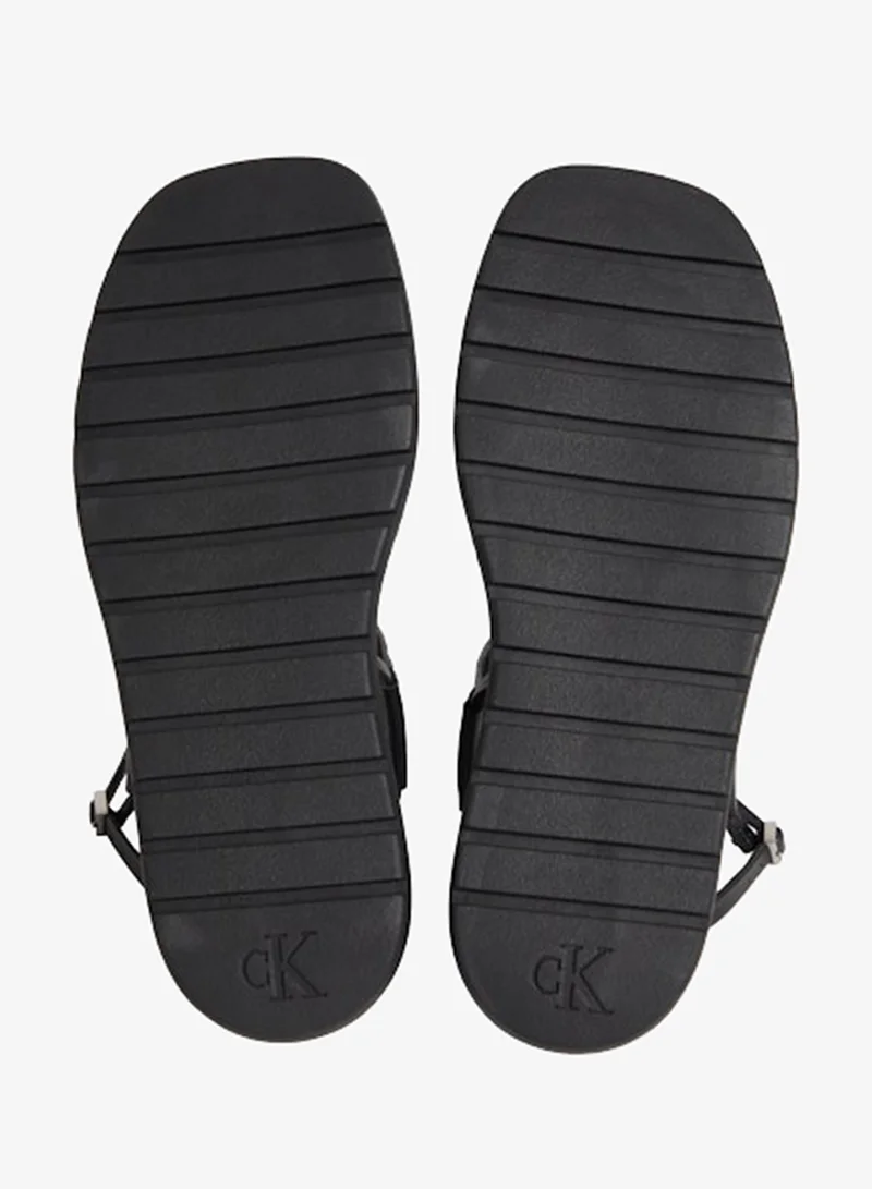 Calvin Klein Triple Black Slingback Double Strap Sandals for Women | Best Price UAE