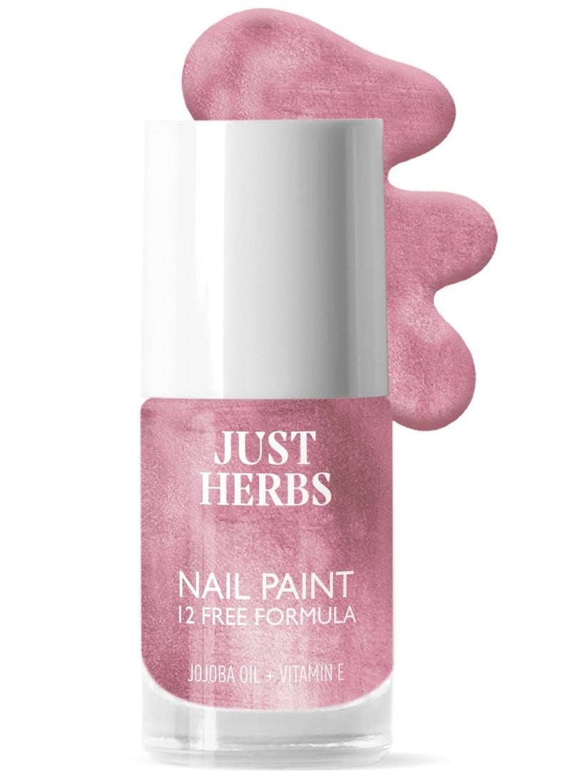 Just Herbs Nail Polish 12 COLOUR Gleaming Orchid - Image 1