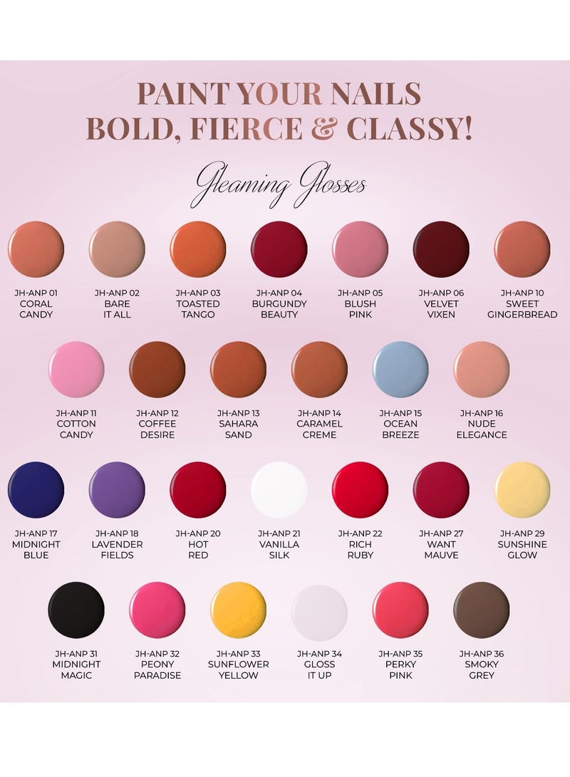 Just Herbs Nail Polish 12 COLOUR Gleaming Orchid - Image 2