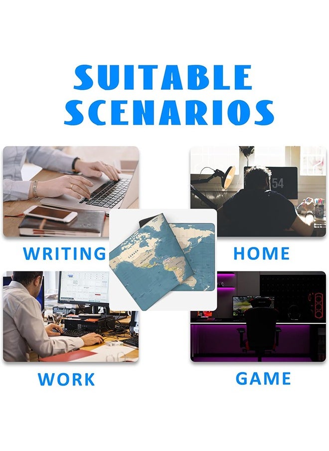 Large Gaming Mousepad with Non-Slip Rubber Base and Stitched Edge Smooth Cloth Surface Long Computer Keyboard Mouse Mat for Home Office Work Desk 800*300*3MM