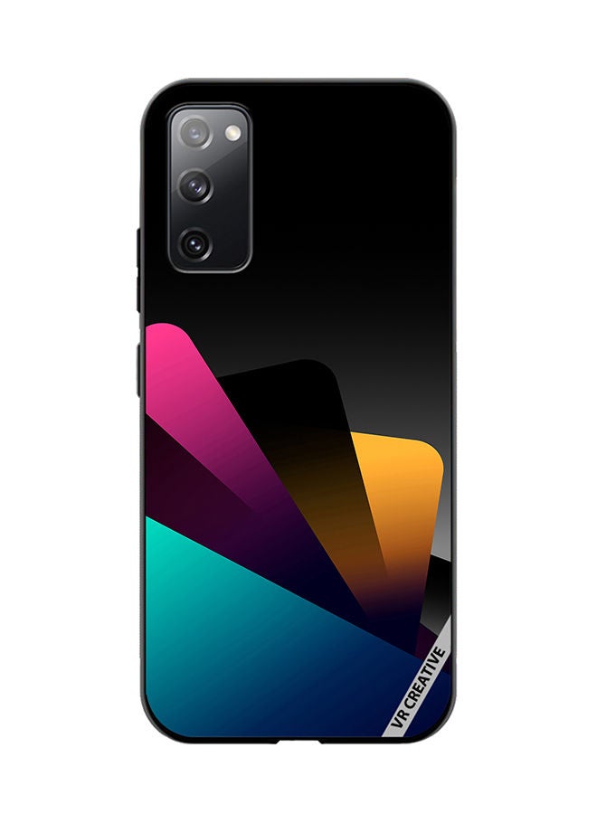 VR CREATIVE Protective Case Cover For Samsung Galaxy S20 FE 5G Colorful Layers Design Multicolour - Image 1