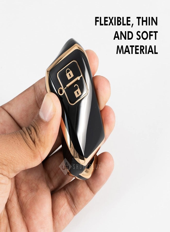 شوبوفلاكس غطاء مفتاح من مادة TPU من Shopoflux® متوافق مع سيارات Baleno، و Grand Vitara، و XL6، و Swift، و Brezza، و Celerio، و Ignis، و Ertiga، و Dzire، و Fronx، و Urban Cruiser، و Rumion، و Glanza، و Hyryder، و Victoris (أسود) - Image 5