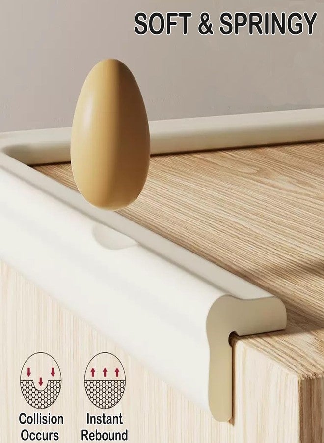 Dekukar Baby Proof Corners and Edges Protector 10ft Edge+4 Corner Guard, Fireplace Baby Proofing Bumper, Heavy-Duty Soft NBR Foam Edge Corner Protector for Furniture Table, Childsafe/Pre-Taped White - Image 4