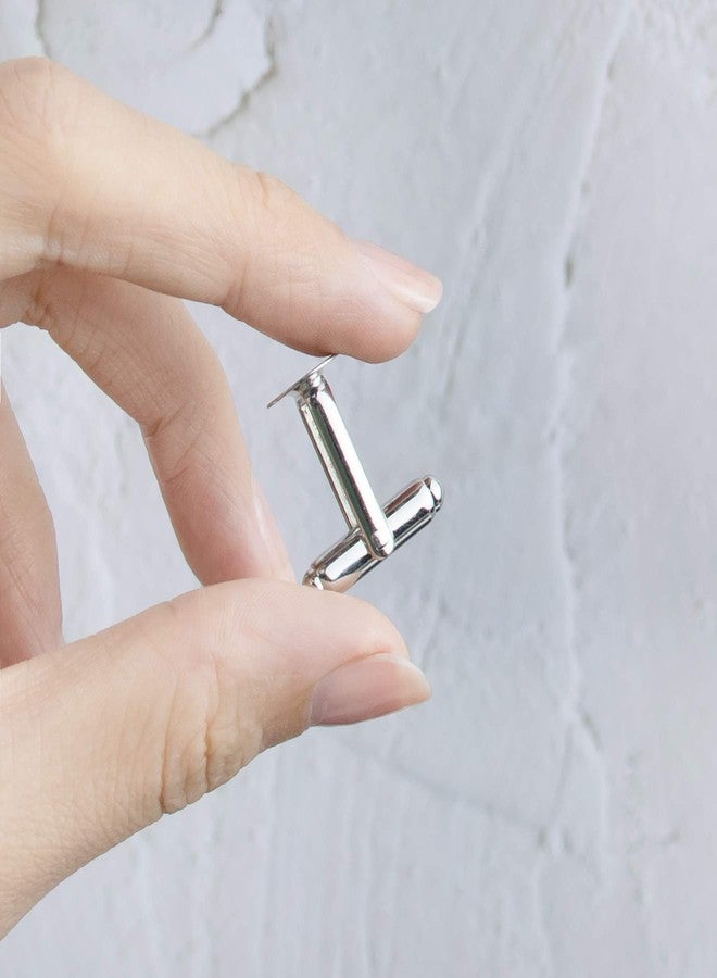 AUEAR, 20 Pack Metal Cufflinks Cuff Button Blank Cabochons Tray Bezel Cufflink Blanks Setting for Jewelry Making DIY Crafts - Image 4