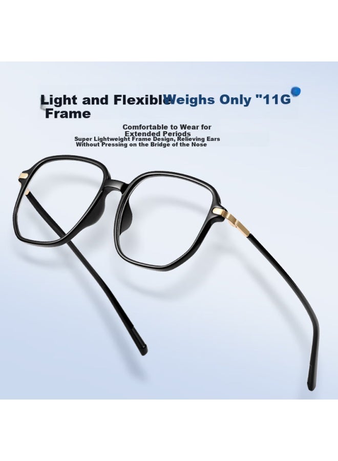 Boundless Wujing Men's Bifocal Reading Gl With Imported High Definition Anti-blue Light Lens For Both Near And Far Vision Women Black Frame +300 Degrees - Image 4