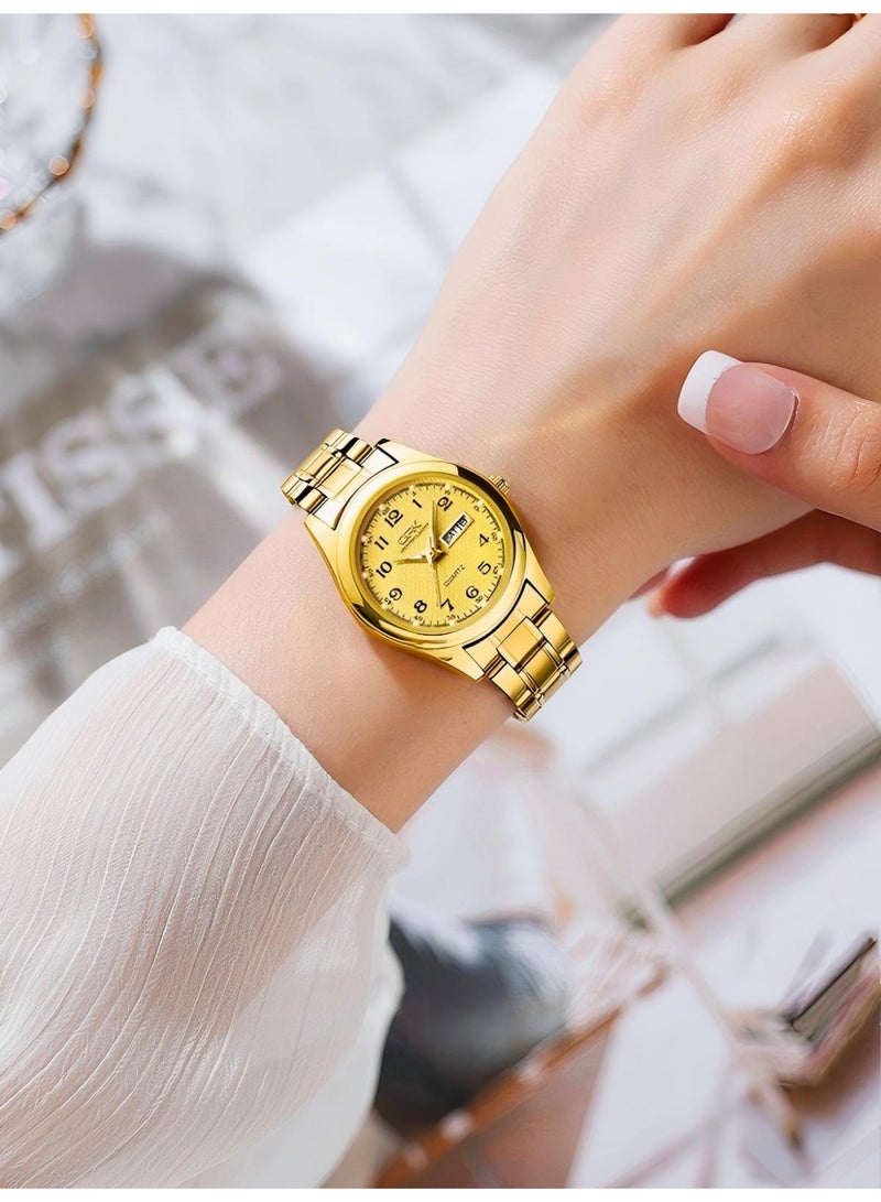 OPK Women's Watch Elegant Analog Quartz Ladies Watch Pretty Slim Waterproof Luminous Date Ladies Small Wrists Watches - Image 5