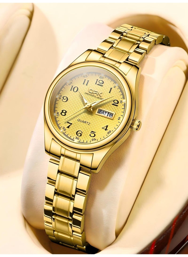 OPK Women's Watch Elegant Analog Quartz Ladies Watch Pretty Slim Waterproof Luminous Date Ladies Small Wrists Watches - Image 1