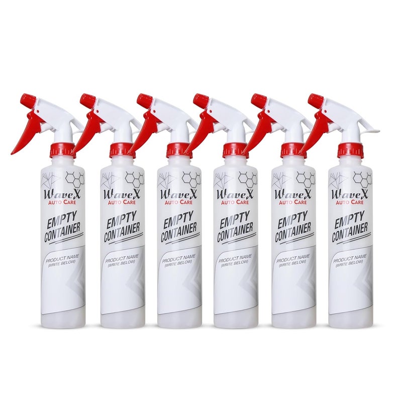 WaveX Empty Container Bottles (Pack of 6 Spray Containers) - Image 1