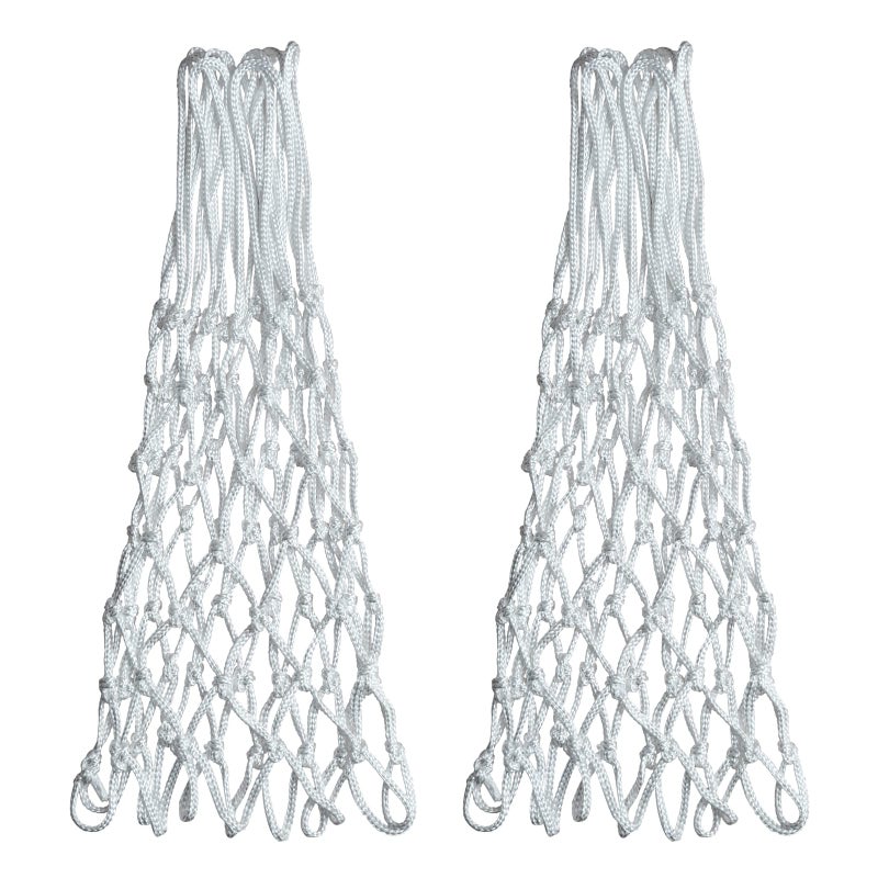 Sanung 2PCS White Basketball Net Replacement 12 Loops 21 inch Professional Anti-Whip with Storage Pouch for Competition Standard Indoor Outdoor All-Weather Thick Mesh Nets - Image 1