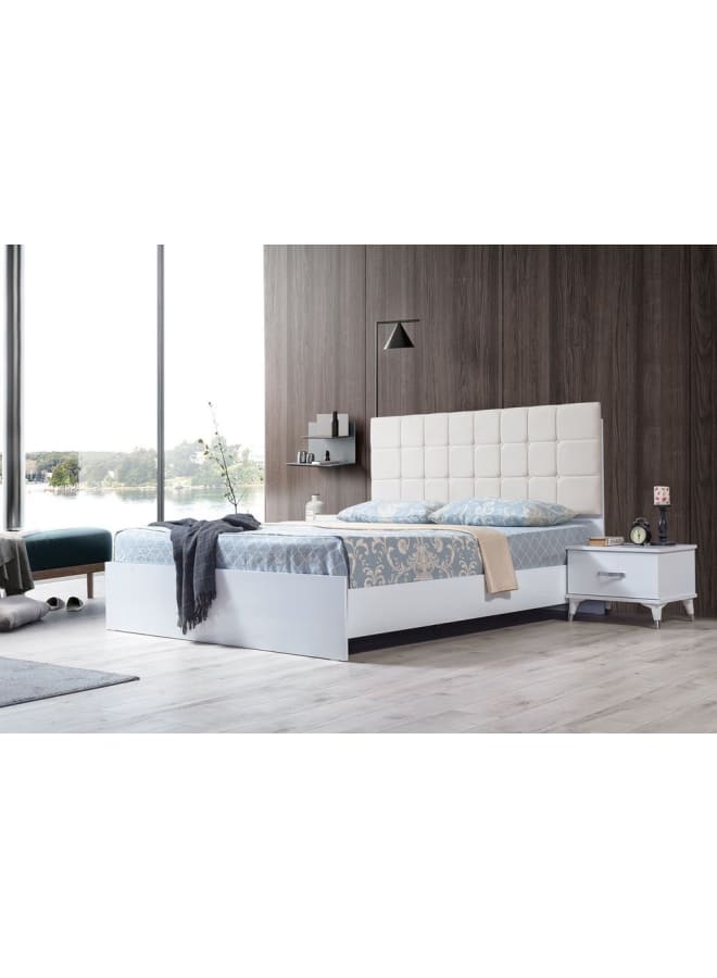 ريترو RA-BD08 سرير 165x110x204سم - أوف وايت × أبيض - Image 1