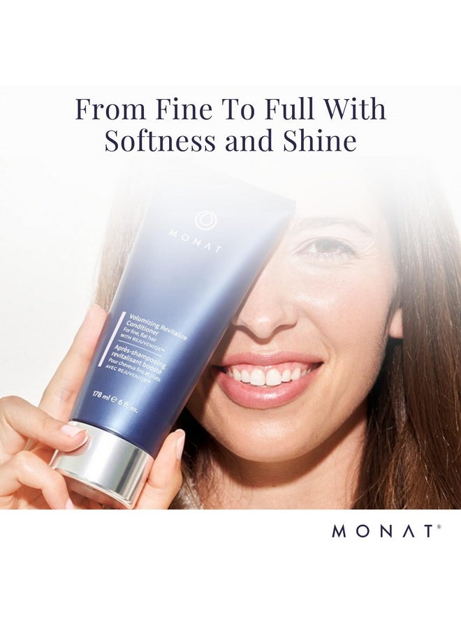 monat - MONAT Volumizing Revitalize Conditioner Infused with Rejuveniqe - Lightweight Hair Volumizing Conditioner for Fine, Flat Hair, for Softness and Shine - Net Wt. 178 ml ℮ 6 fl. oz. - Image 1