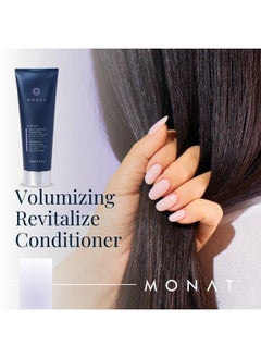 monat MONAT Volumizing Revitalize Conditioner Infused with Rejuveniqe - Lightweight Hair Volumizing Conditioner for Fine, Flat Hair, for Softness and Shine - Net Wt. 178 ml ℮ 6 fl. oz.  - Image 2
