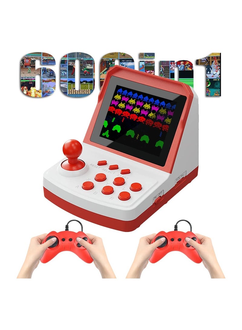 SYOSI A6 Plus Mini Handheld Game Console 3.5 inch Arcade Style Emulator Portable Games Console Preinstalled Classic FC Games Built-in Rechargeable Battery for Kids Teens Gift 2 Players Blue  - Image 1